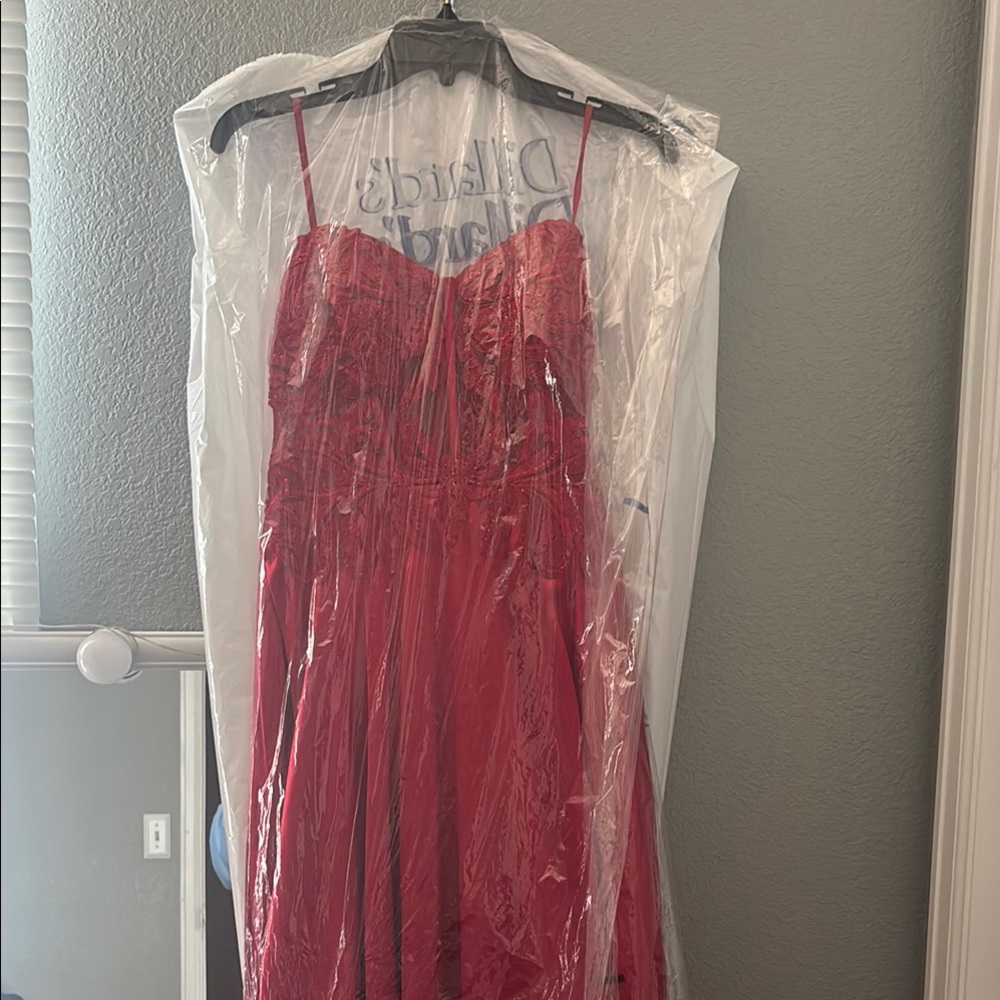 Elegant Red Strapless Dress